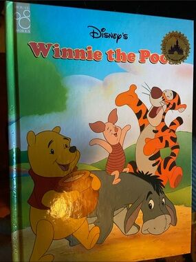 Disney Disney’s Vintage 90s 1990s Big Winnie the Pooh Book Tiger Piglet Eeyore